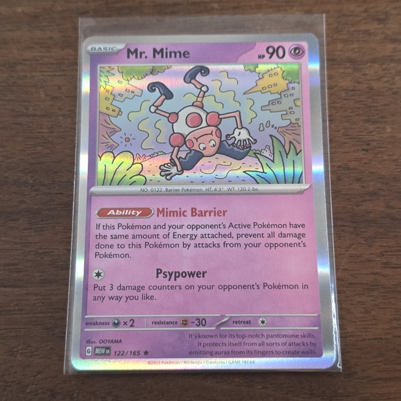 Pokemon | Toys | Pokemon Mr Mime 22 Scarlet Violet 151 Holo Rare 122165 ...